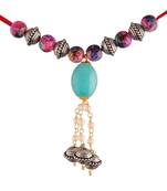 Designer Bhaiya Bhabhi Hanging Lumba Rakhi for Rakshabhandan Special 