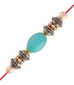 Ethnic Designer Pearl Rakhi Bracelet for Brother/Men 