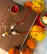 Rakshabandhan Special Designer Pearl Hanging Lumba Rakhi for Bhabhi 