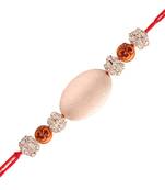 Ethnic Designer Pearl Rakhi Bracelet for Brother/Men 