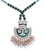 Designer Enamel Pearl Hanging Lumba Rakhi for Rakshabandhan Special 
