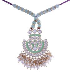 Designer Enamel Pearl Hanging Lumba Rakhi for Rakshabandhan Special 