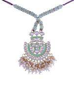 Designer Enamel Pearl Hanging Lumba Rakhi for Rakshabandhan Special 