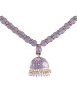  Designer Enamel Jhumka Pearl Hanging Lumba Rakhi for Bhabhi 