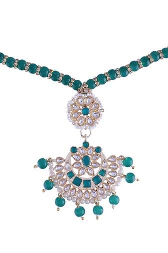 Rakshabandhan Special Designer Pearl Hanging Floral Lumba Rakhi for Bhabhi (R068G-L)