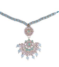 Rakshabandhan Special Designer Pearl Hanging Floral Lumba Rakhi for Bhabhi 