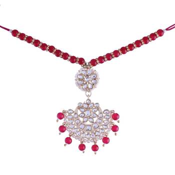 Rakshabandhan Special Designer Pearl Hanging Floral Lumba Rakhi for Bhabhi  1
