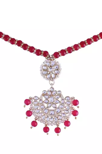 Rakshabandhan Special Designer Pearl Hanging Floral Lumba Rakhi for Bhabhi 