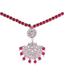 Rakshabandhan Special Designer Pearl Hanging Floral Lumba Rakhi for Bhabhi 