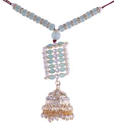 Rakshabandhan Special Designer Pearl Hanging Jhumka Lumba Rakhi for Bhabhi 