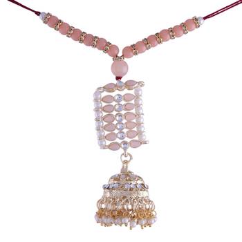 Rakshabandhan Special Designer Pearl Hanging Jhumka Lumba Rakhi for Bhabhi  1