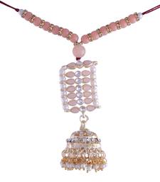 Rakshabandhan Special Designer Pearl Hanging Jhumka Lumba Rakhi for Bhabhi 