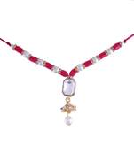 Rakshabandhan Special Designer Pearl Hanging Lumba Rakhi for Bhabhi 