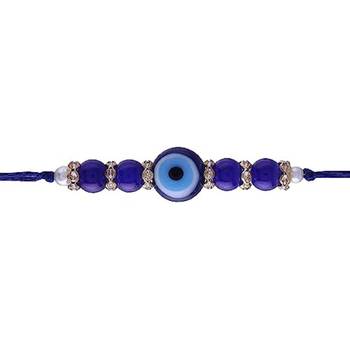 Rakshabandhan Special Designer Evil Eye Pearl Rakhi for Brother/Men  1