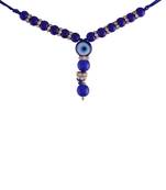 Designer Evil Eye Pearl Hanging Lumba Rakhi for Rakshabandhan Special 