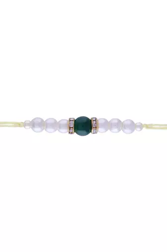Rakshabandhan Special Designer Pearl Rakhi for Brother/Men 
