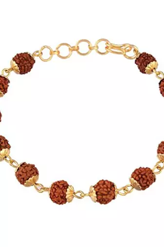  Rudraksha Bracelet Rakhi For Men/Boys 