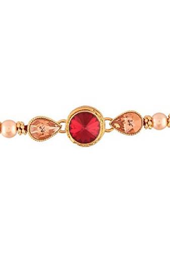  Pearl And Stone Studded Rakhi For Boys/Men (R632)