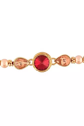  Pearl And Stone Studded Rakhi For Boys/Men 