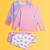 Popcorn pink and unicorn tie die star comfort fit long sleeve pyjama set (pack of 2)