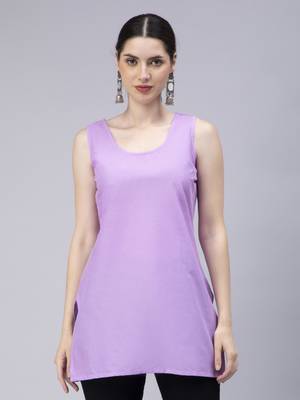 hand embroidered lavender georgette lucknowi chikan kurti 4