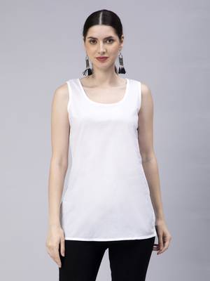 hand embroidered white georgette angarkha with slip 4