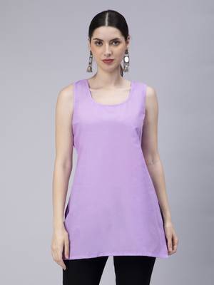 hand embroidered lavender georgette angarkha with slip 4
