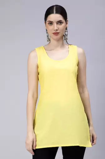 hand embroidered yellow georgette angarkha with slip