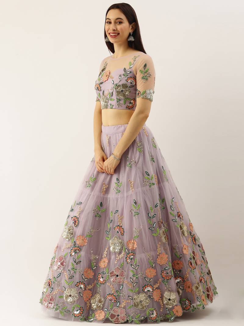 panchhi-women-lavender-embroidered-sequins-semi-stitched-lehenga