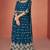 Teal Embroidered Traditional Salwar Kameez