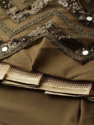 Mehendi Embroidered Net Semi-Stitched Lehenga & Unstitched Blouse With Dupatta 11