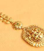 Splendid Antique Kemp Green Maang Tikka  