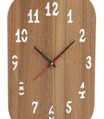 Designer Square Square Wood Wall Clock Without Glass