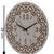 Designer Round White Wood Wall Clock Without Glass