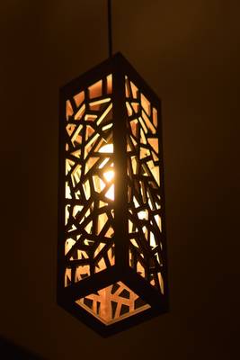 Wooden Decorative Dark Brown Color Hanging Light / Night Lamp /  Chandeliers 1