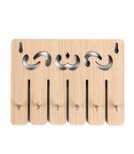 Wooden Cream color 6 Hook Key Holder For Home and Office