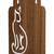 Wooden Brown color 5 Hook Key Holder For Home and Office