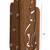 Wooden Brown color 5 Hook Key Holder For Home and Office