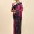Pink Bobby Print Chiffon Saree With Blouse