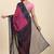 Pink Bobby Print Chiffon Saree With Blouse