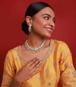 White moissanite choker set