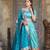 Firozi Color Paithni Silk Weaving Work Lehengacholi With Unstitched Blouse