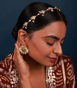 Grey mother of pearl sheeshphool