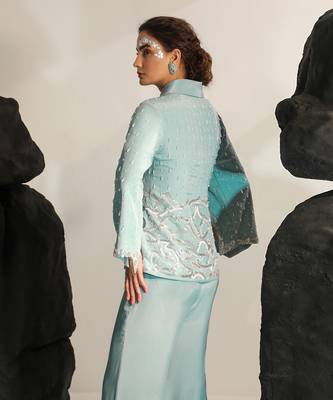 Jungle mist blue kai co ord set 4