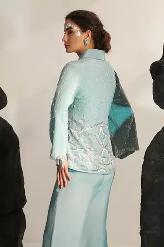 Jungle mist blue kai co ord set
