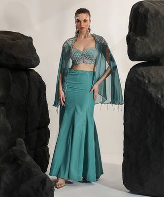Tiffany blue sirena skirt set 1