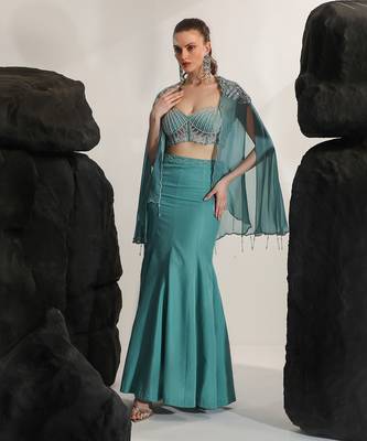 Tiffany blue sirena skirt set 2