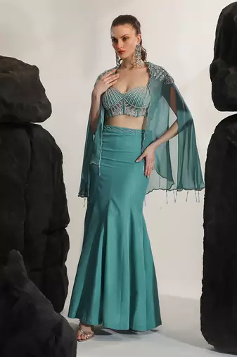 Tiffany blue sirena skirt set