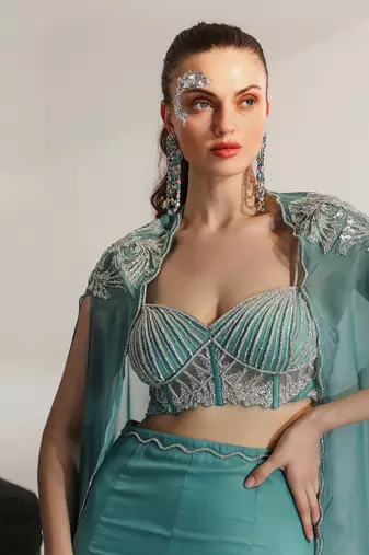 Tiffany blue sirena skirt set