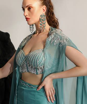 Tiffany blue sirena skirt set 4